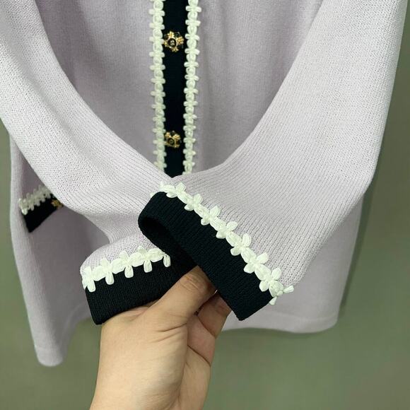 St. John Lavender and Black Skirt Set - Picture 5 of 9